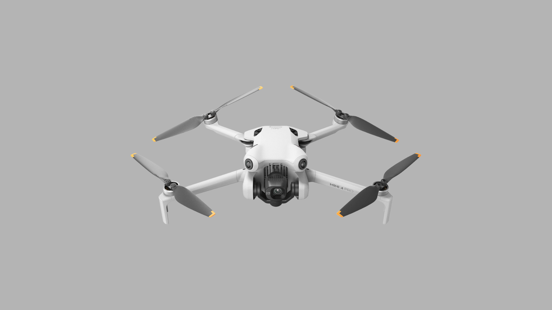 DJI Mini 4 Pro drone with compact foldable design and front camera for lightweight travel photography and stable aerial shots