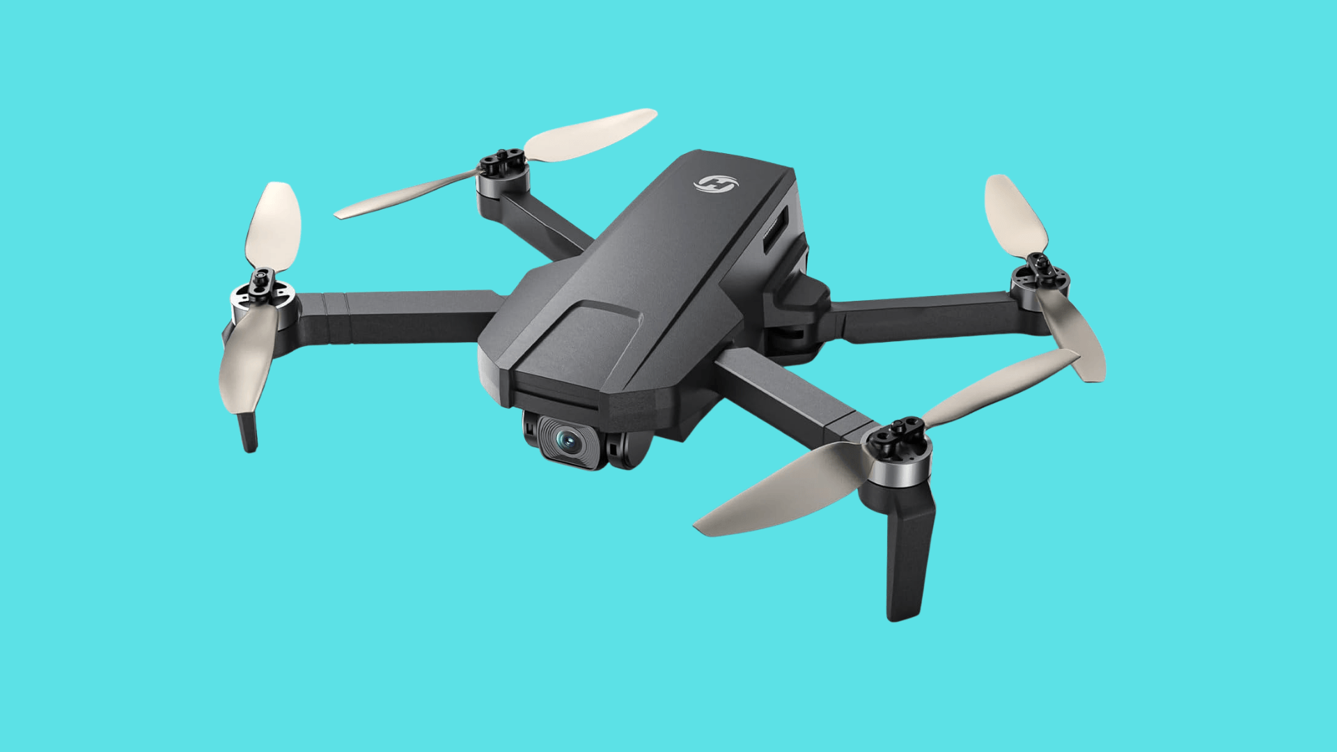 Holy Stone HS720G drone with foldable design and front camera for beginner-friendly aerial photography