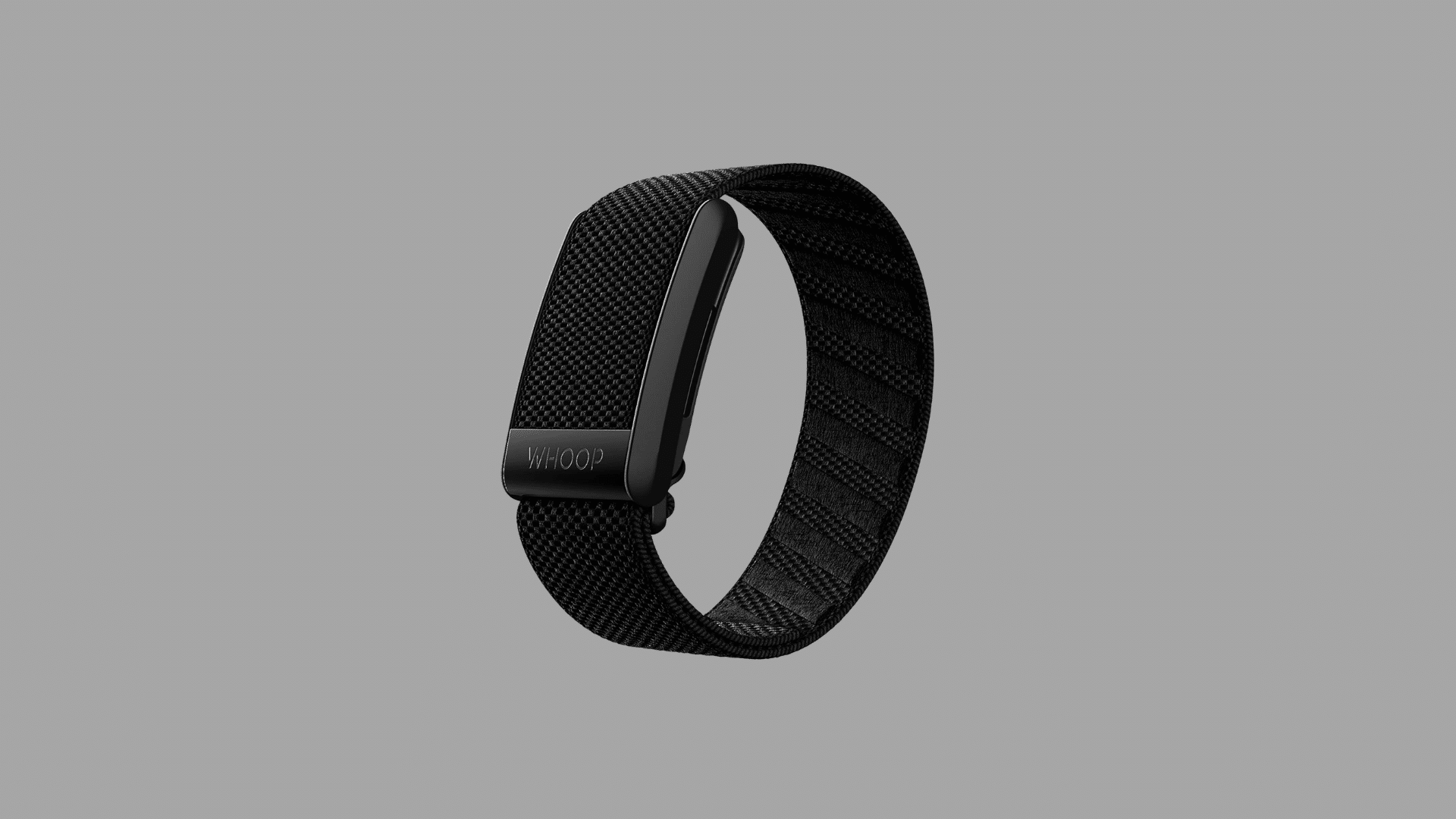 Whoop fitness band with strap design, no display, focused on sleep tracking, recovery monitoring, and daily strain insights