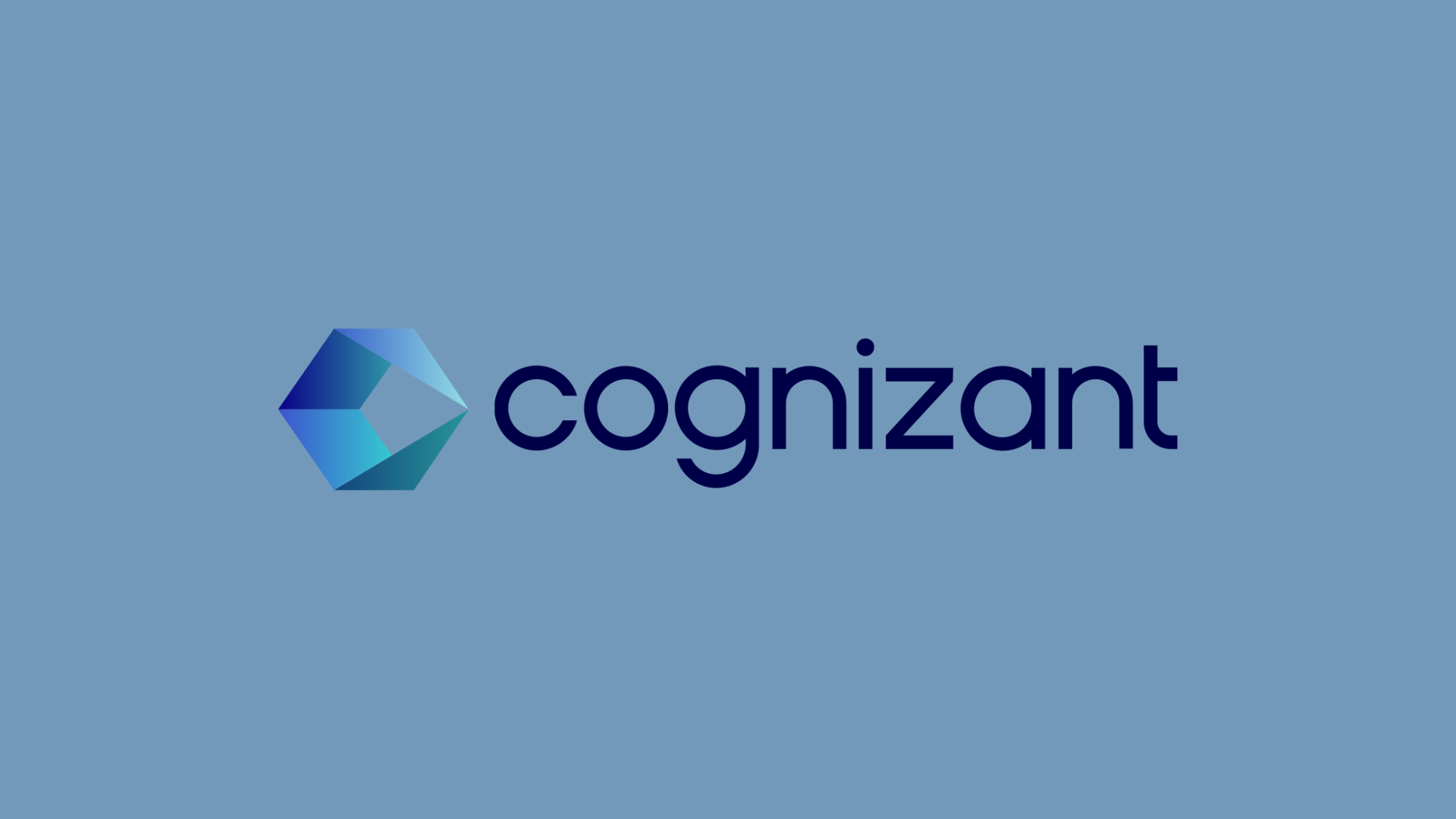 Cognizant logo on blue background representing enterprise AI integration and digital technology services