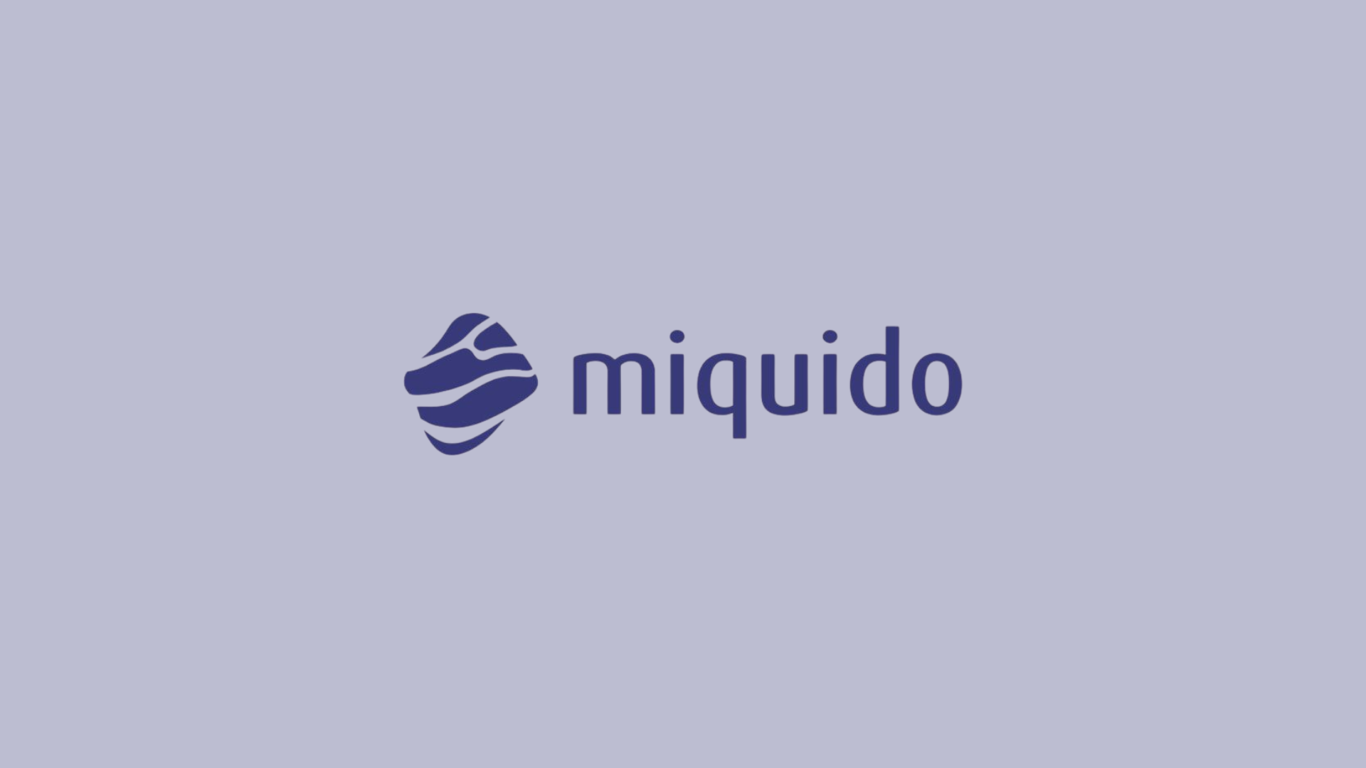 Miquido logo on light purple background representing AI app development and software engineering services