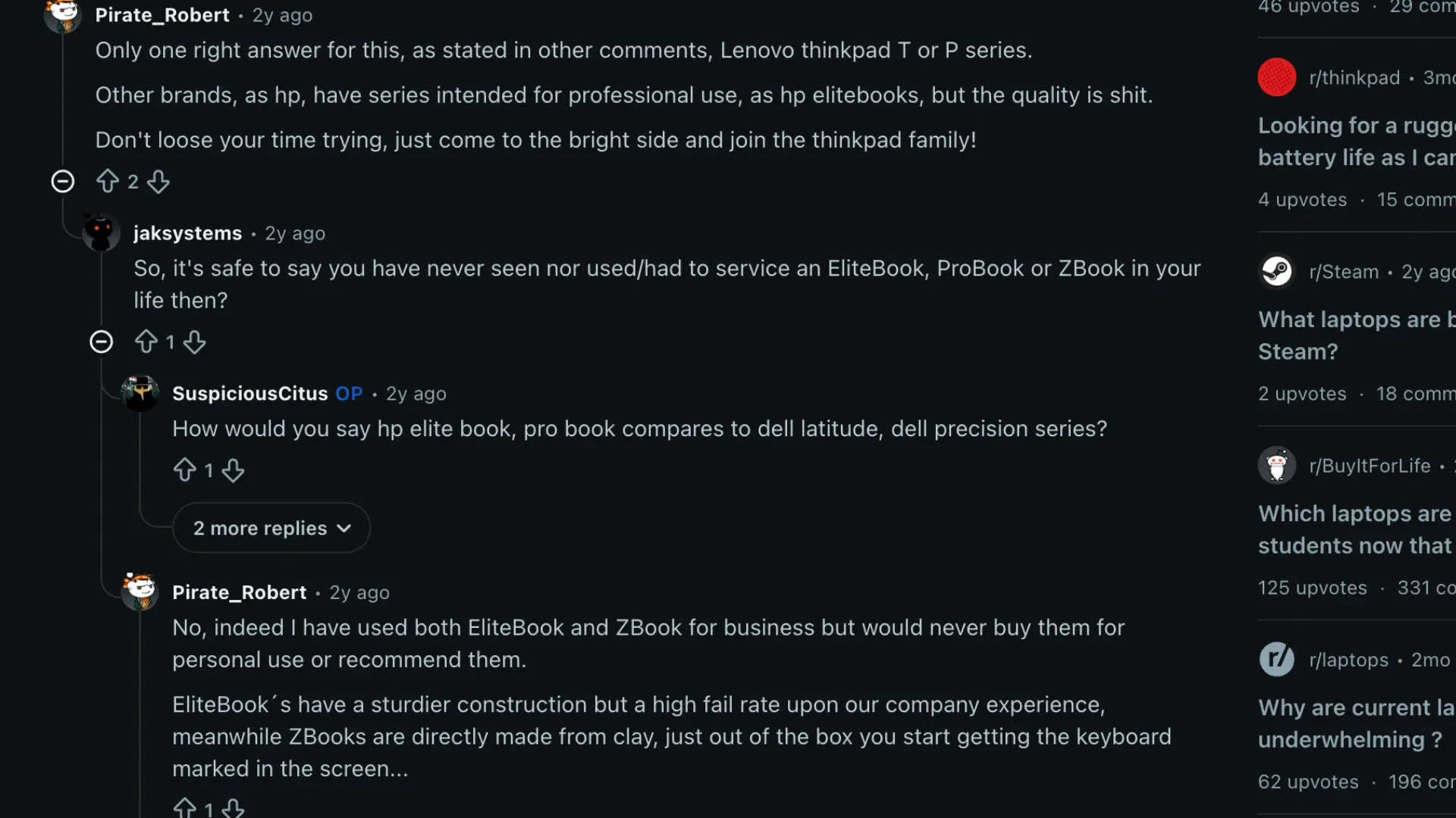 Community Opinions on Durable Laptops