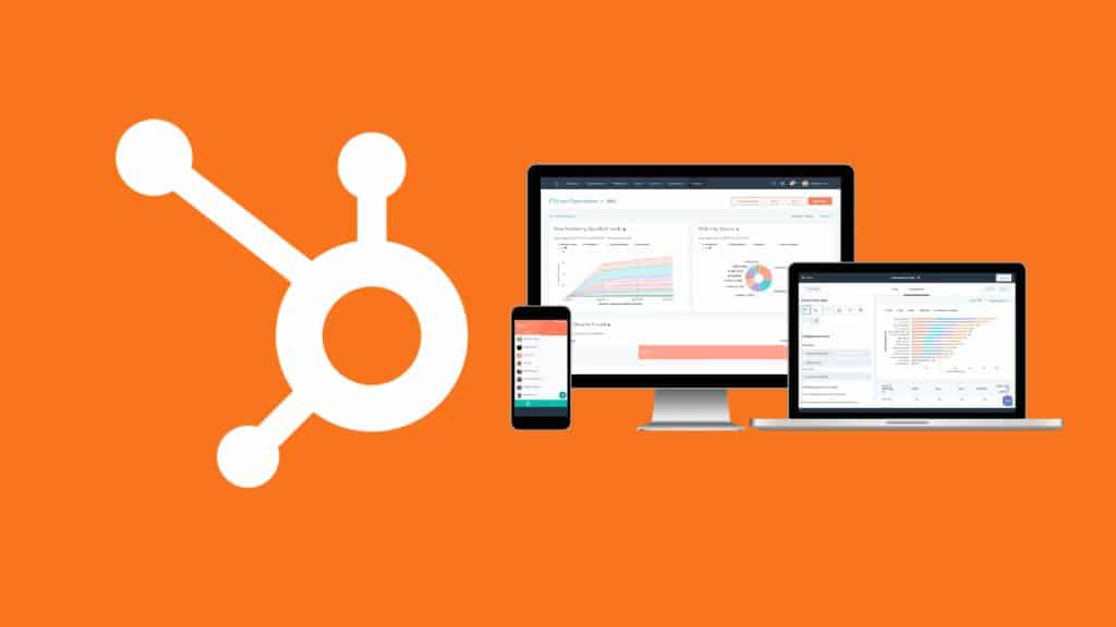 Picture showing HubSpot with user interface