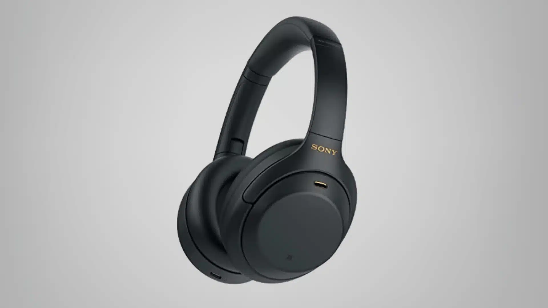 Sony WH-1000XM3 review image showing black wireless noise canceling headphones on a clean background