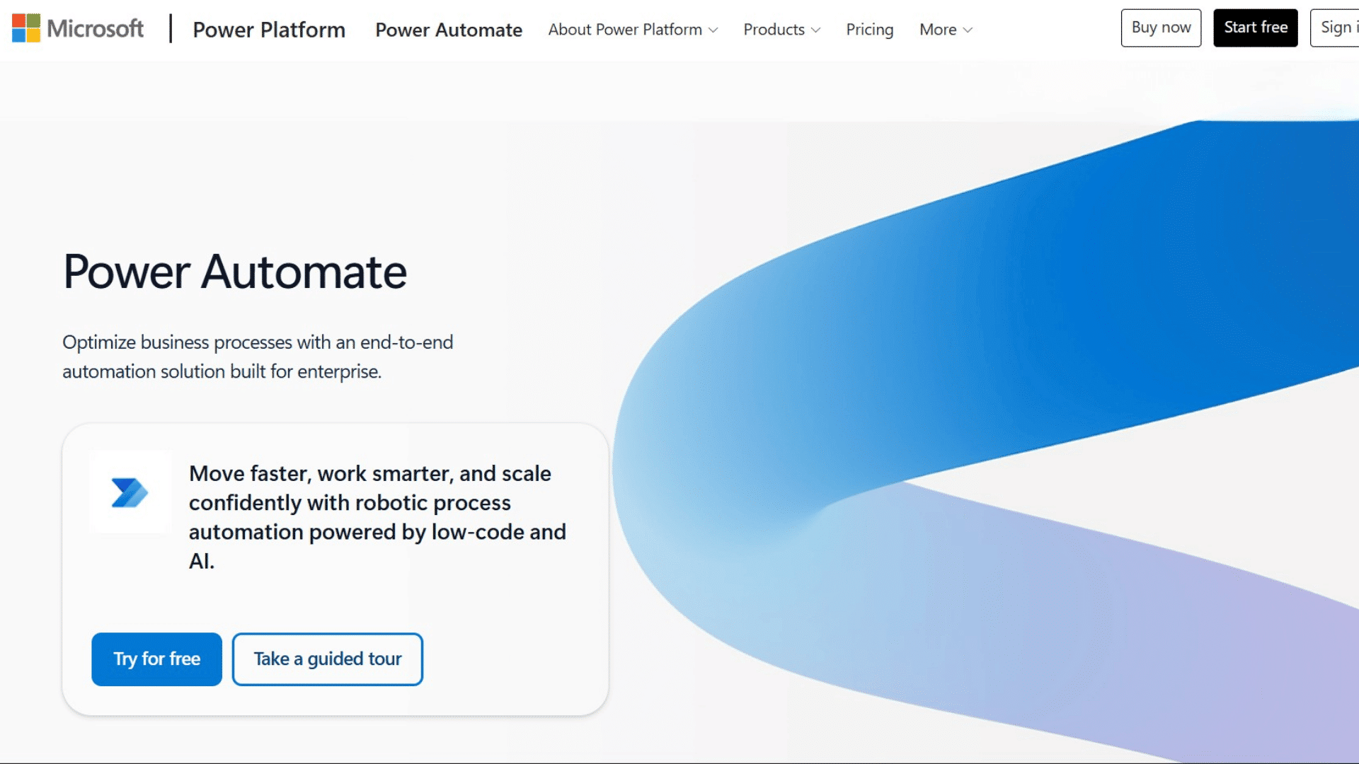 microsoft power automate web interface