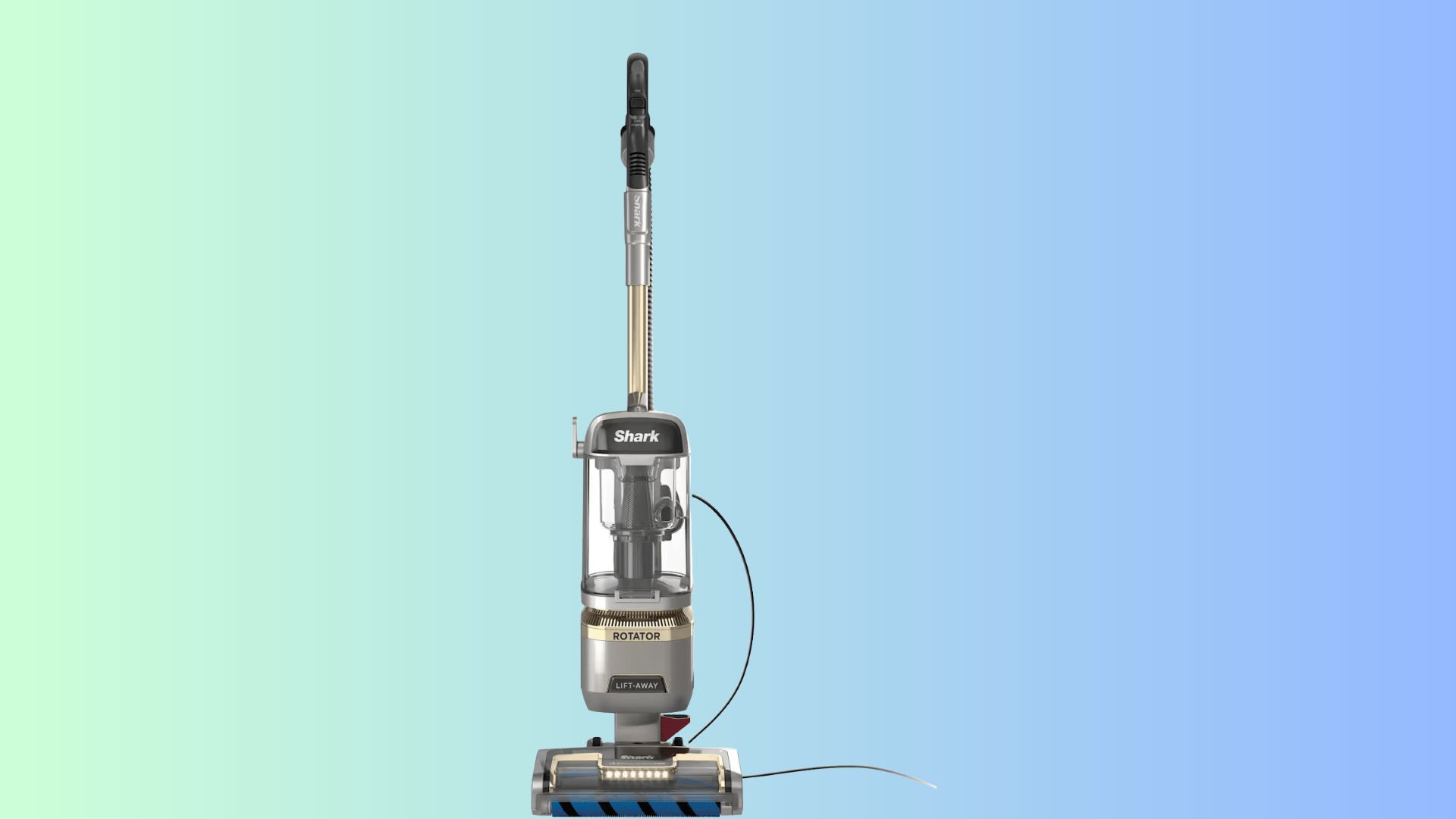 Shark Rotator LA502 upright vacuum cleaner for pet hair with Lift Away body on gradient background