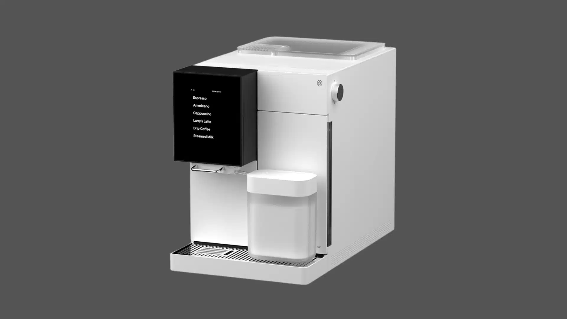 Terra Kaffe TK-02 automatic coffee machine with touchscreen and removable milk container