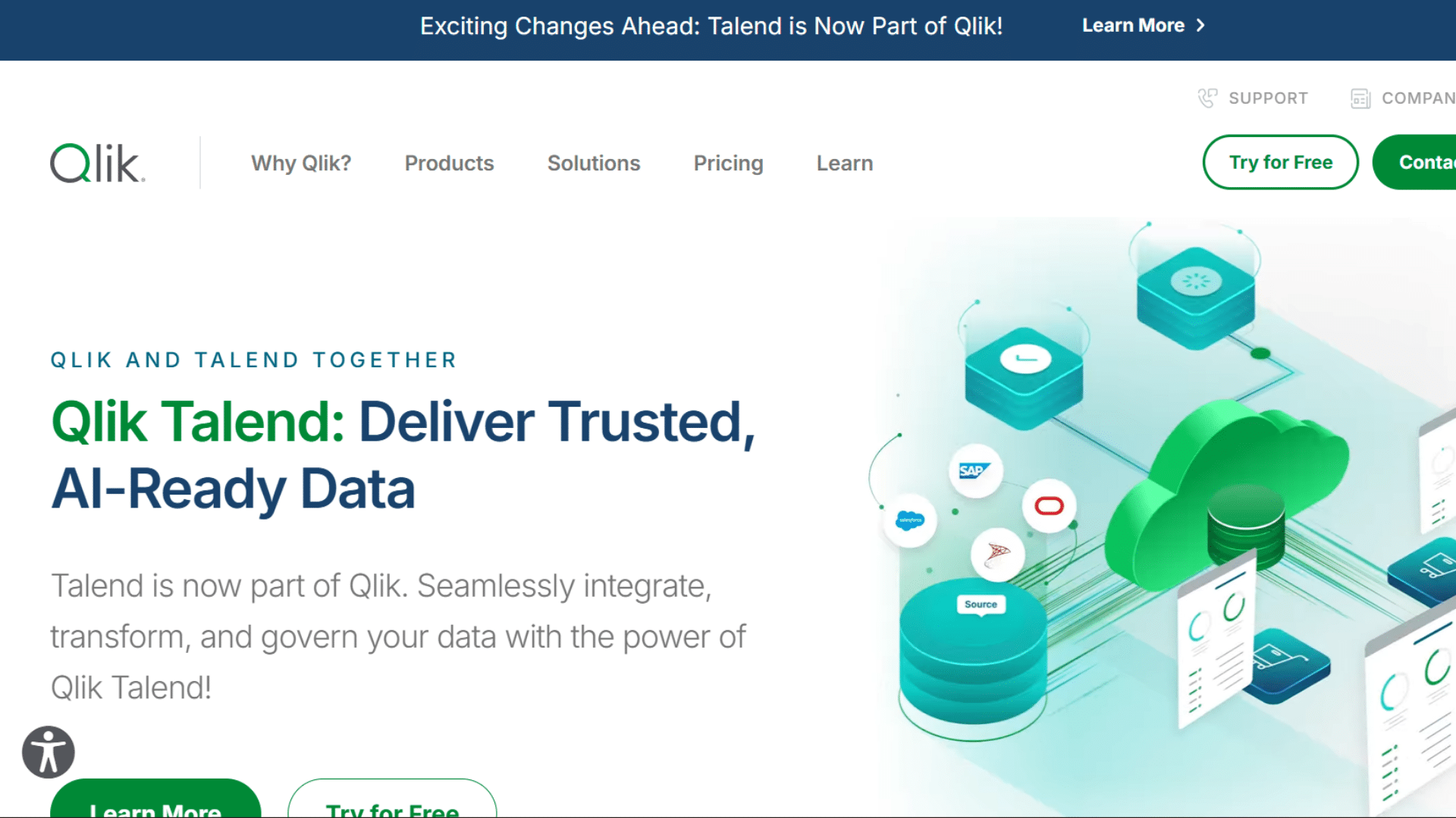 web interface of talend
