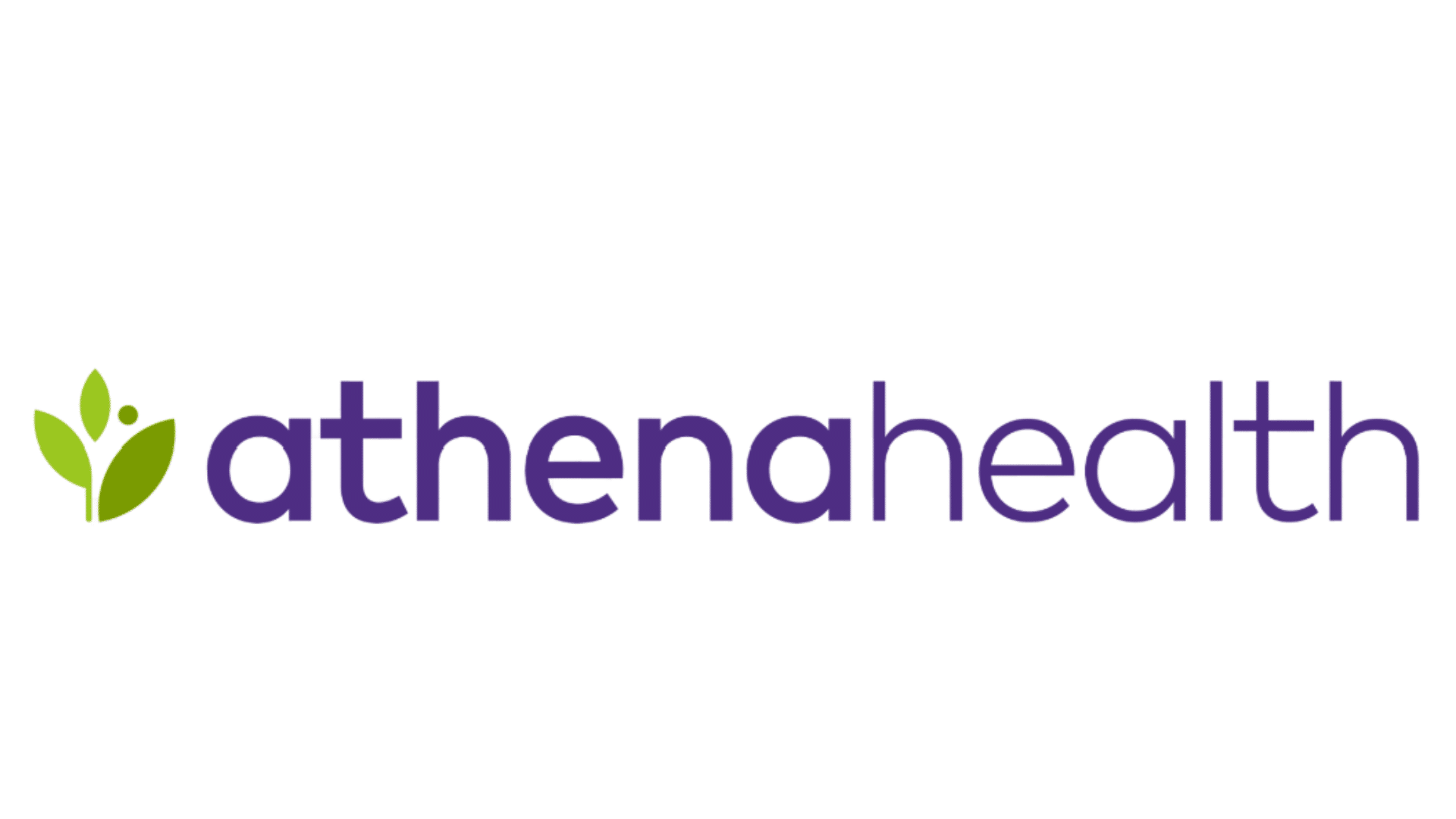 athenahealth logo displayed on a clean background showing the healthcare technology brand name clearly and prominently