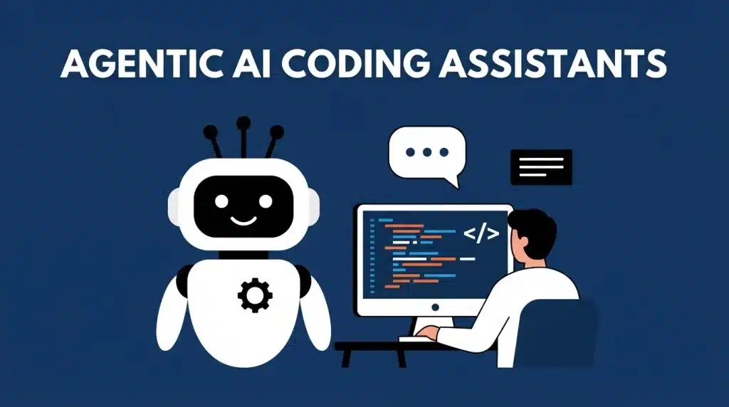 developer working with ai coding agent in modern software development environment