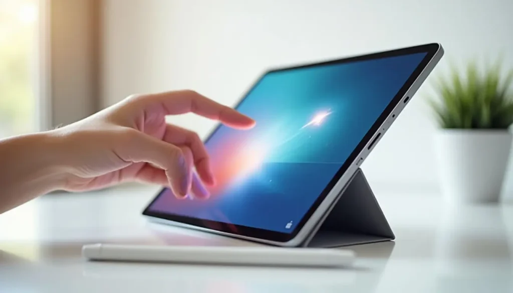 Featured image showing an iPad capturing a screenshot with flash effect for a how to guide blog