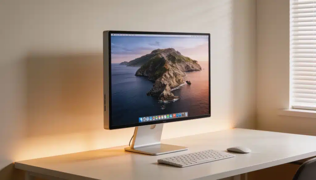 modern ips monitor display showing accurate colors and wide viewing angles on a desk setup