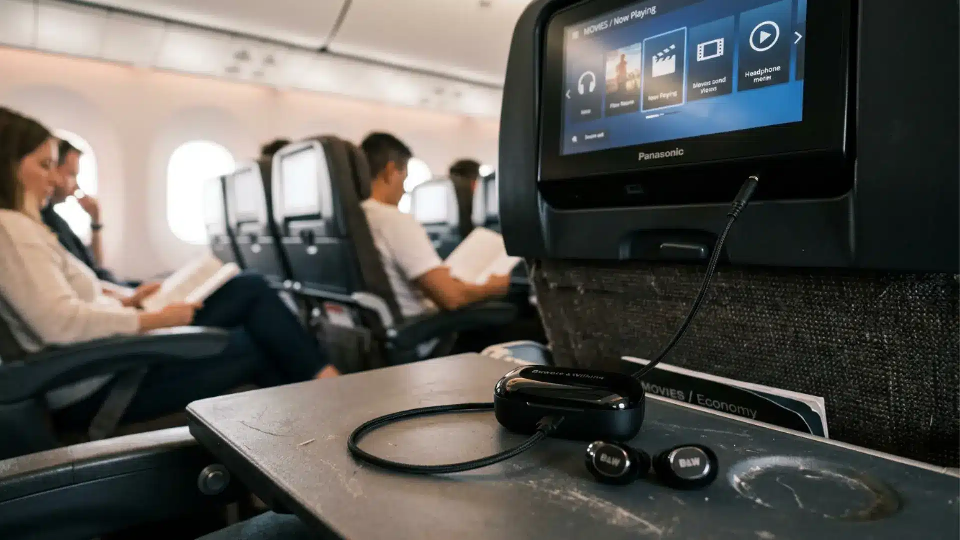 Pi8 smart case connected to airplane entertainment