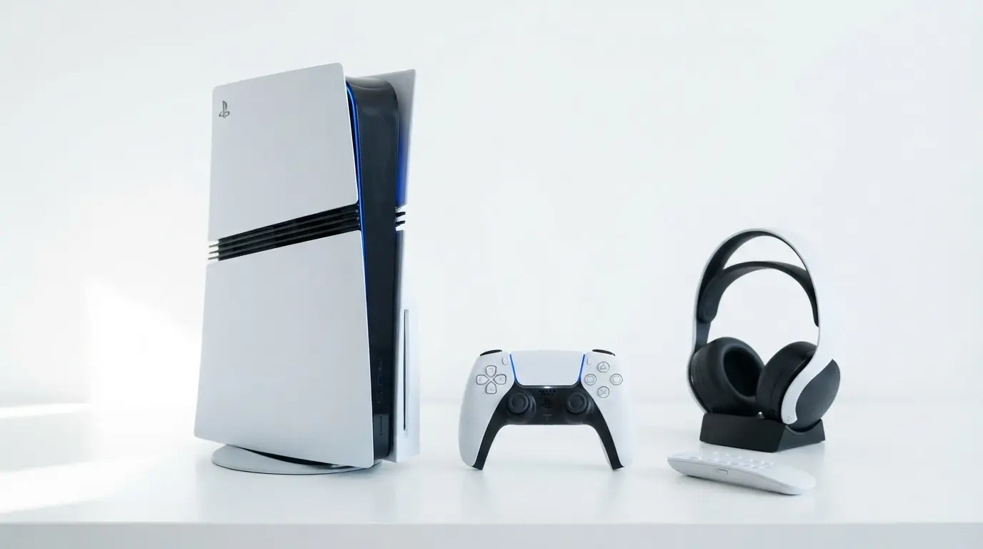 ps5 pro console with hardware components showing storage processor and gaming specifications setup