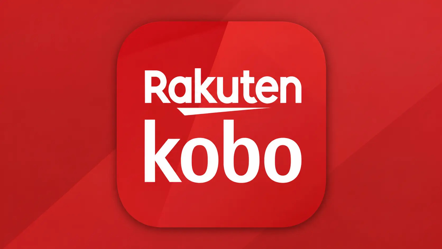 rakuten kobo app logo with red background and white text for ebook reading platform