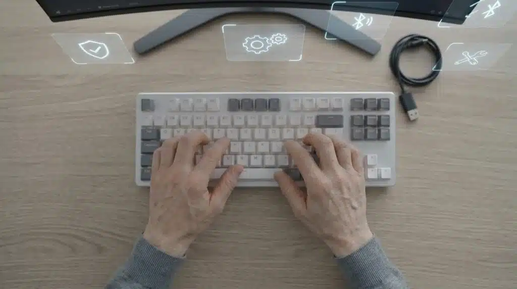 keyboard delay troubleshooting with computer settings and wireless connection checks