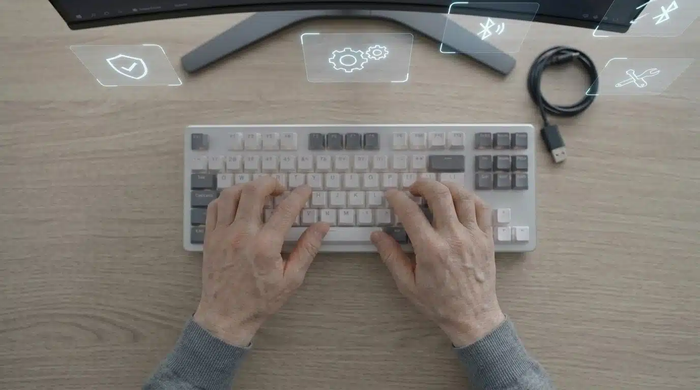 keyboard delay troubleshooting with computer settings and wireless connection checks