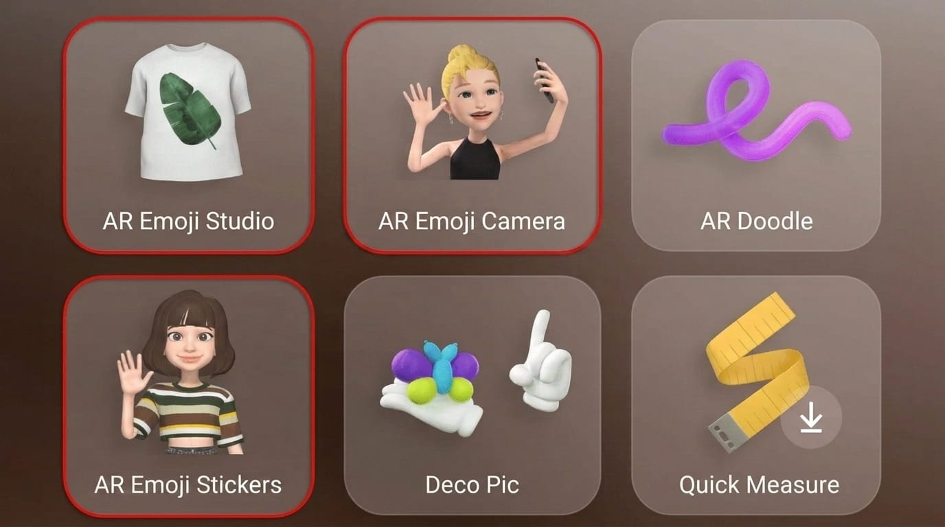 samsung ar emoji feature creating personalized avatar stickers and animations