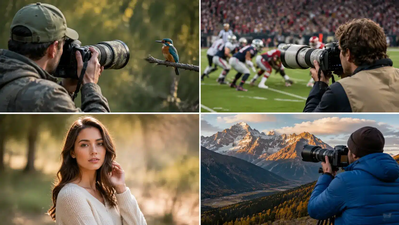 telephoto lens uses for wildlife sports portraits and landscapes