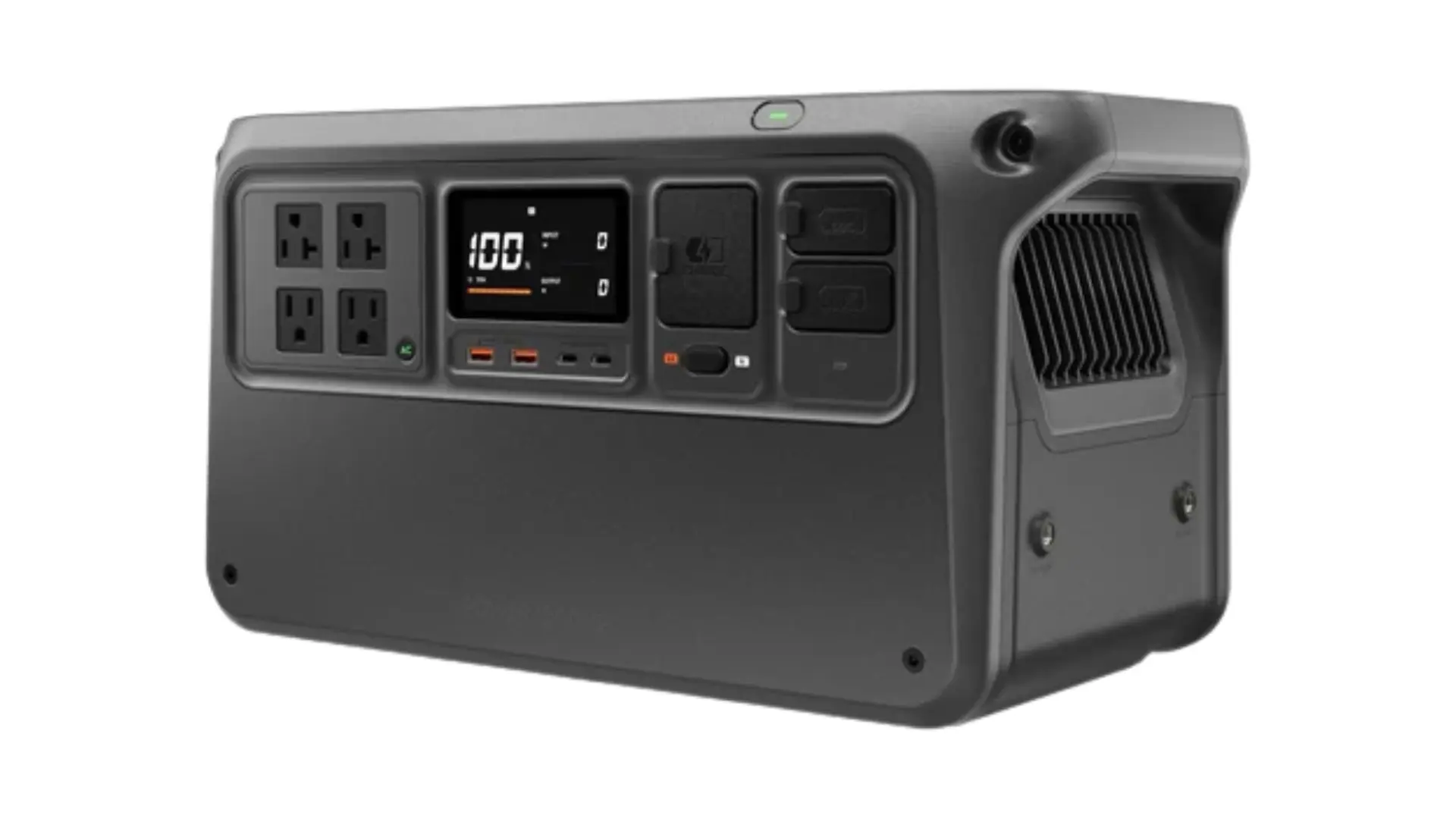 dji power 1000 v2 portable power station with digital display ac outlets usb ports and compact backup design