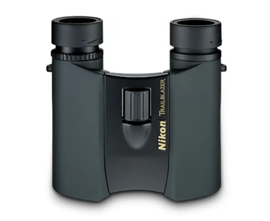 nikon trailblazer 10x25 compact binoculars with lightweight black folding body